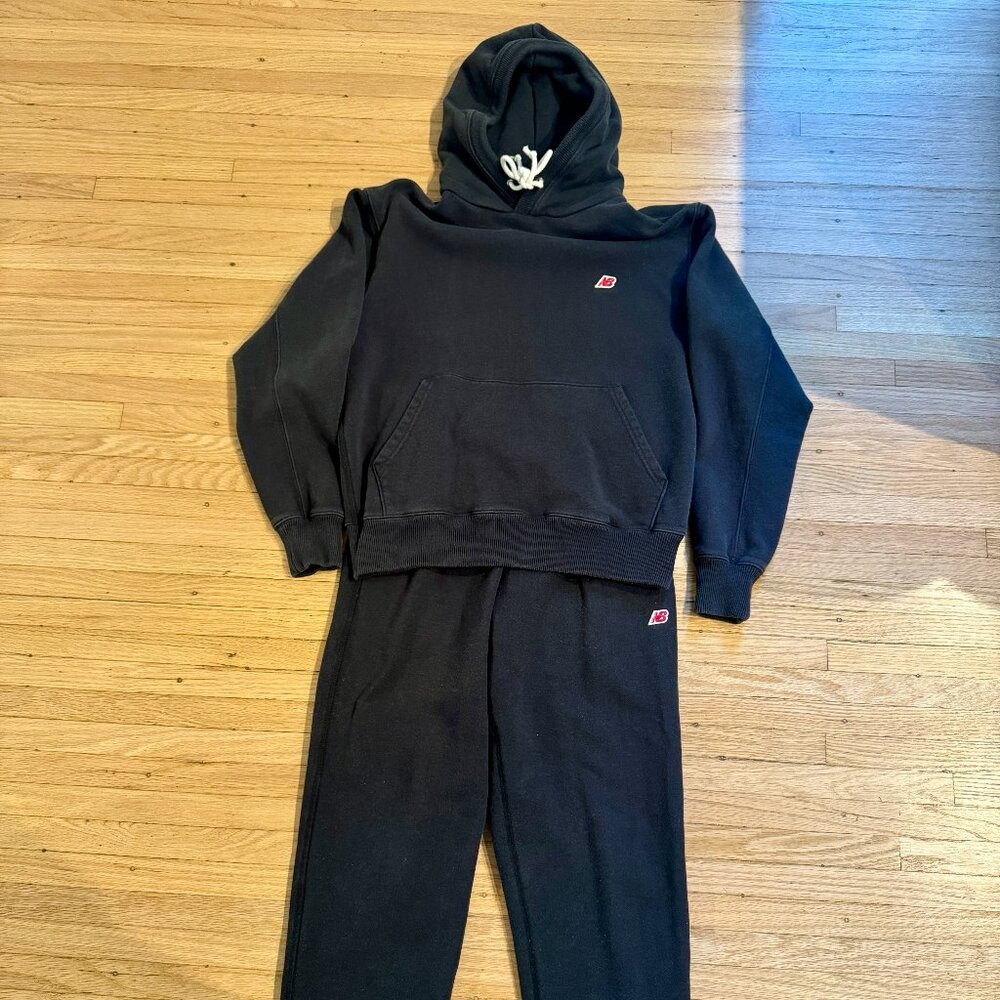 New Balance Made In America - Black - Size S - Hoodie Sweatpants Set